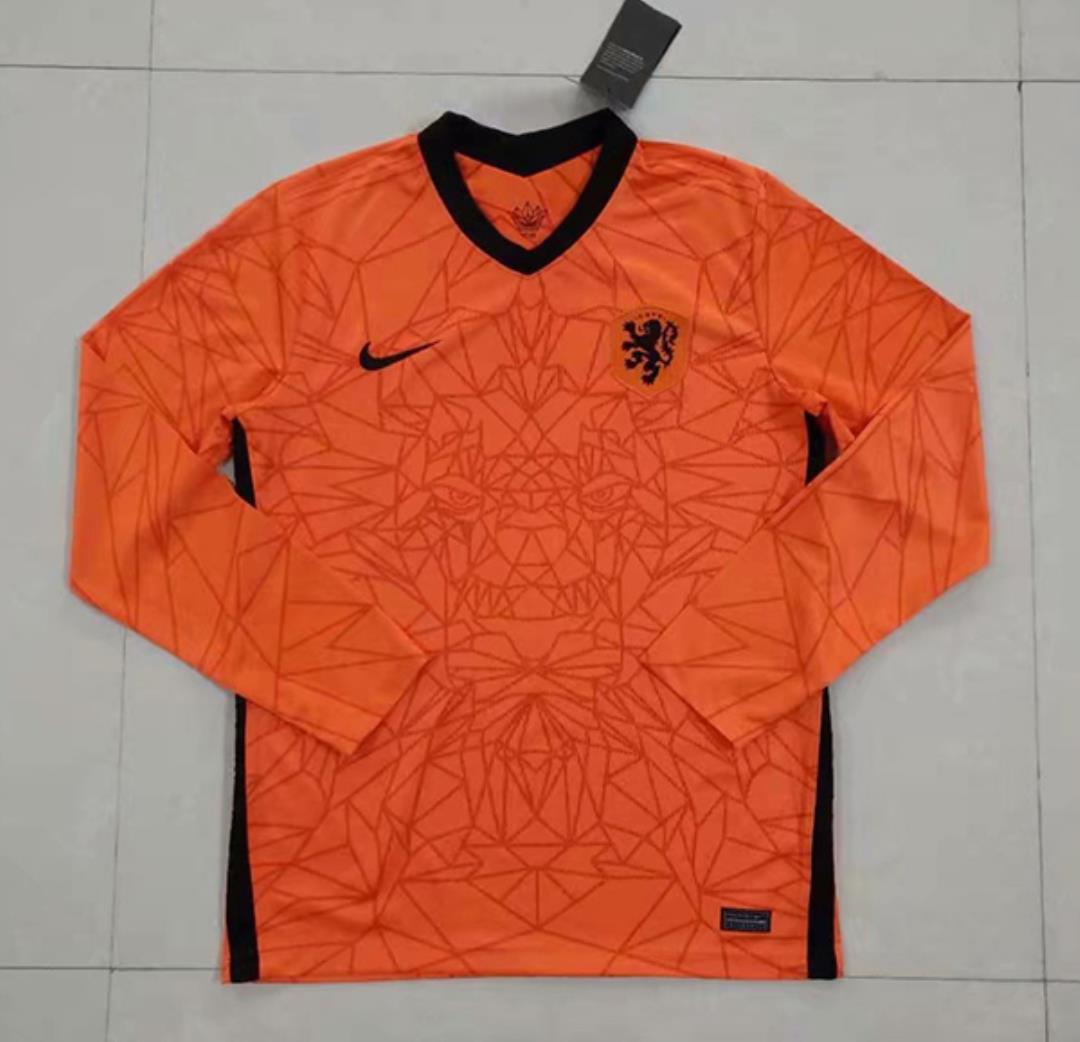 AAA Quality Netherland 2020 European Cup Home Long Jersey